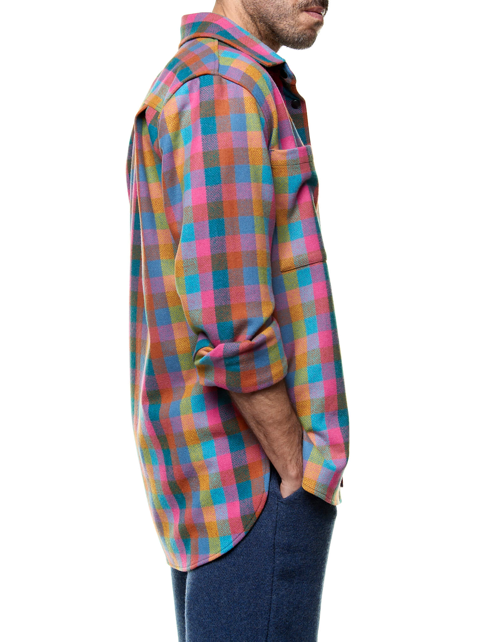 Multicolor Plaid Overshirt
