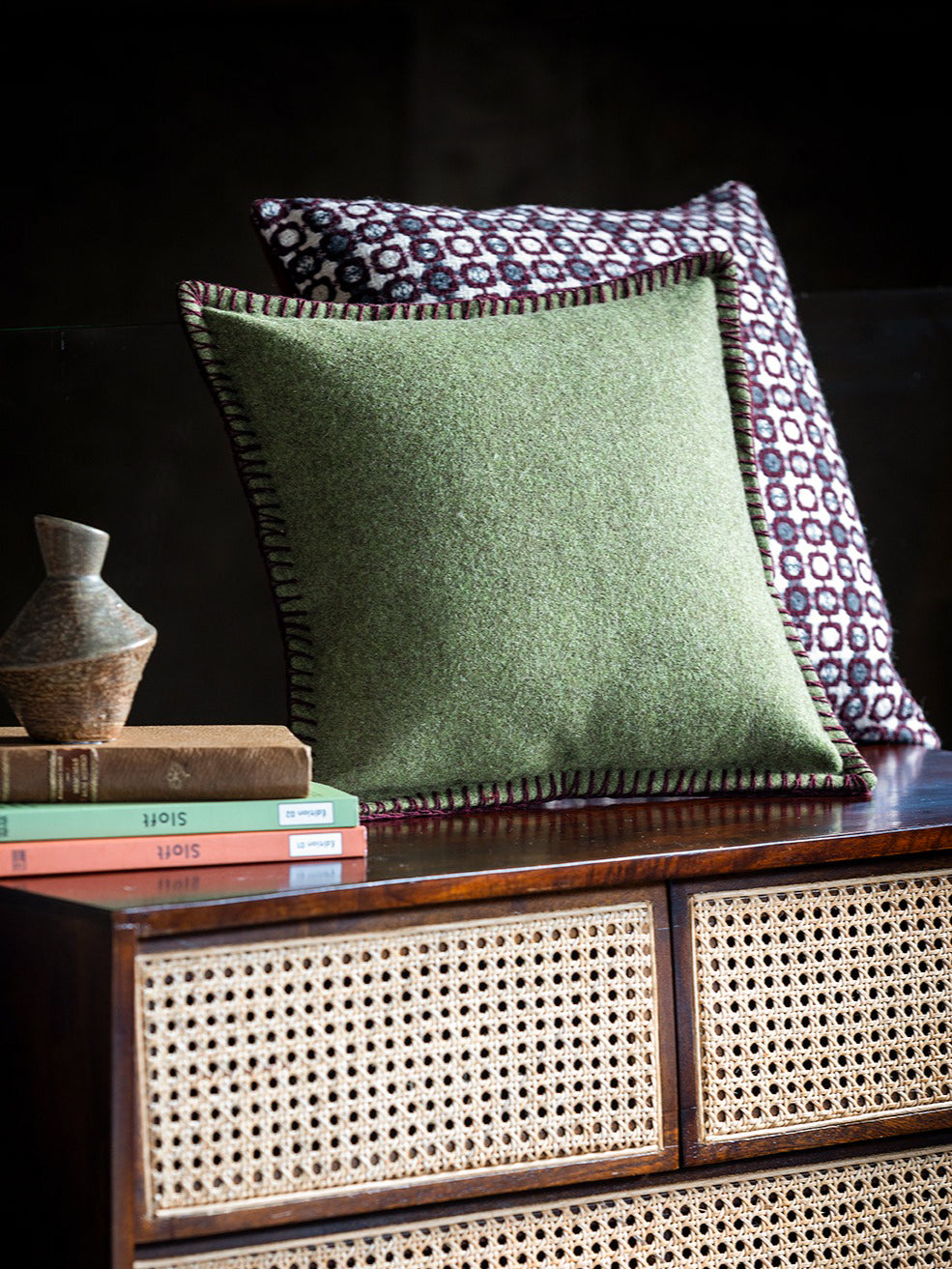 Blanket Stitch Cushion