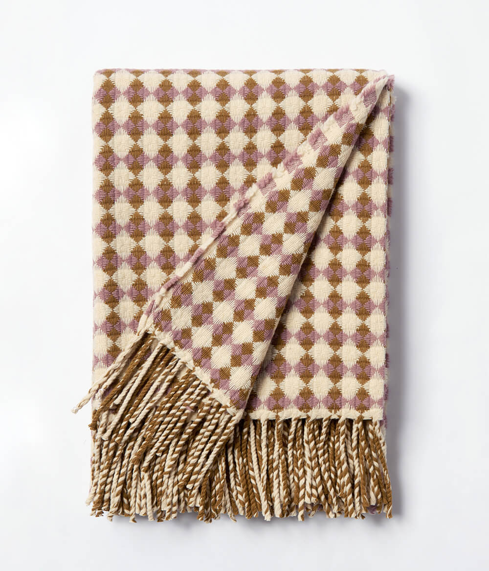 merino-wool-blanket-azulejo-throw-squares-bronze-dusk-pink