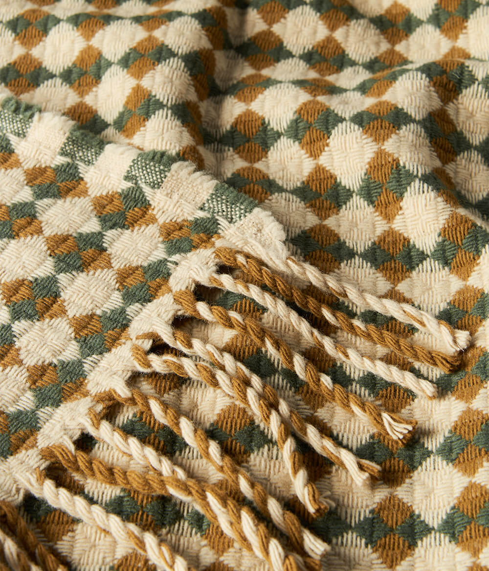 merino-wool-blanket-azulejo-pattern-throw-squares-bronze-green