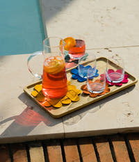 Bases de Copos Rattan Pack 4
