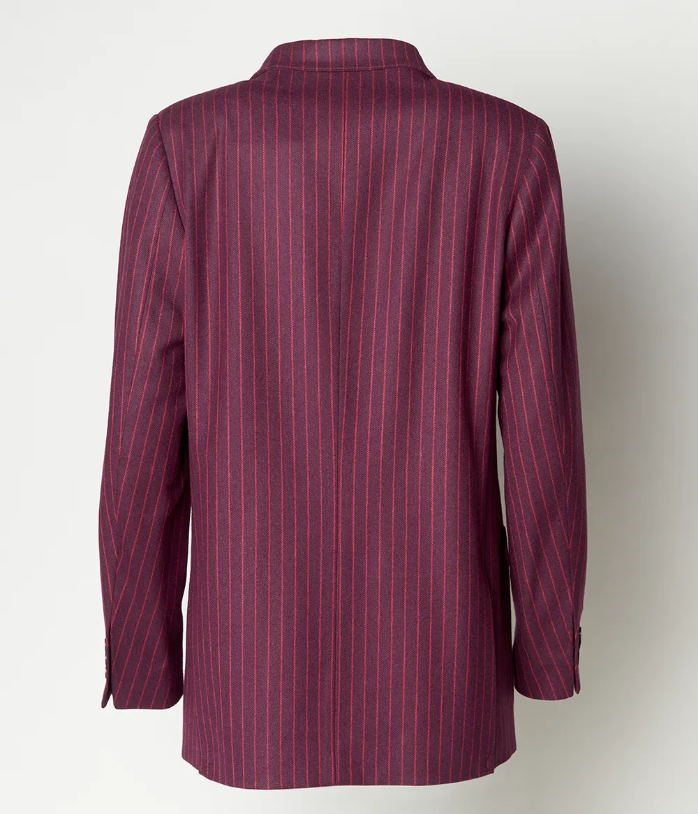 Blazer mit Nadelstreifen