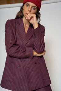 Blazer mit Nadelstreifen