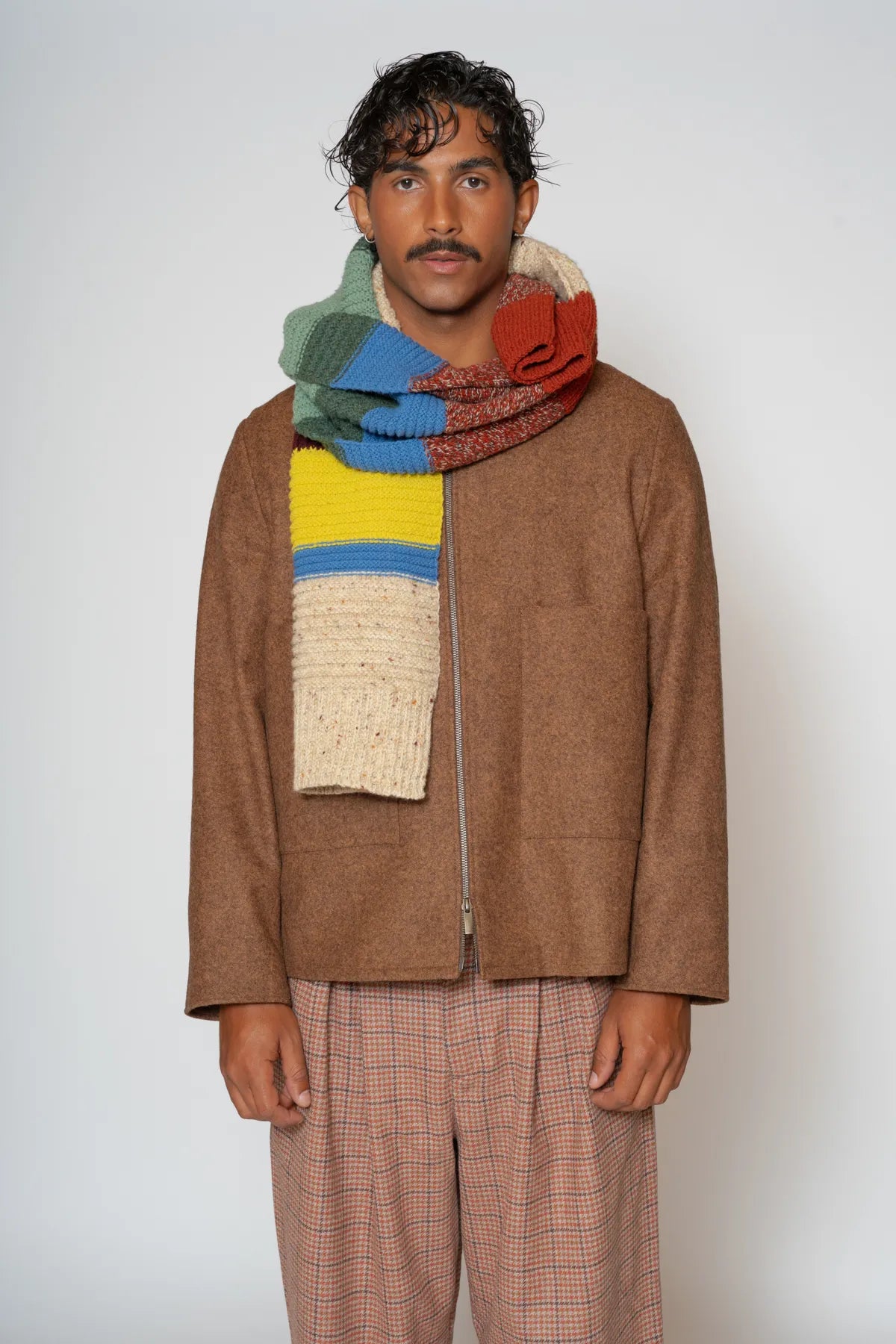 Cachecol Malha Riscas