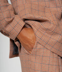 Wide Pied-de-Poule Trousers