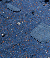 Denim-Strickjacke