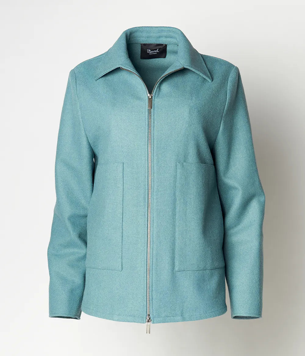 Kurze Jacke mit Reißverschluss