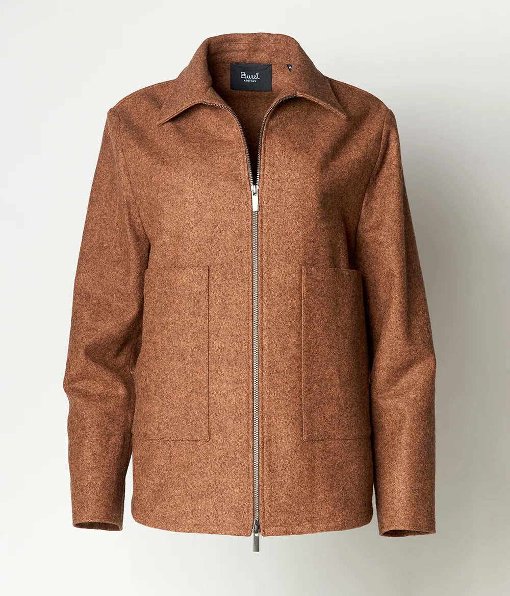 Kurze Jacke mit Reißverschluss