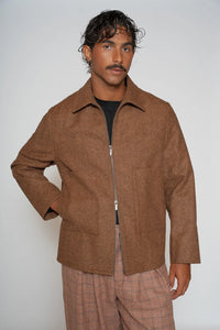Kurze Jacke mit Reißverschluss