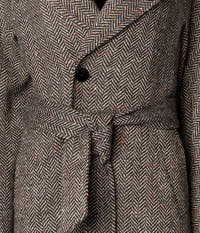Herringbone Cocoon Overcoat