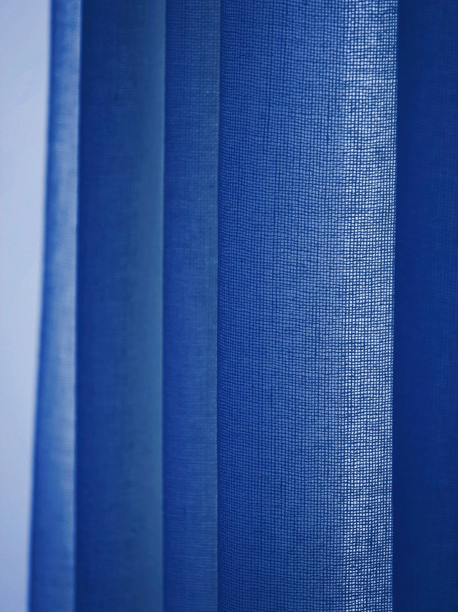 Blau Mesh Vorhang