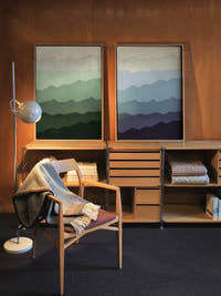 Multicolored Mountain Panel