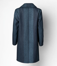 Sobretudo Botões Burel Denim