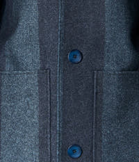 Sobretudo Botões Burel Denim