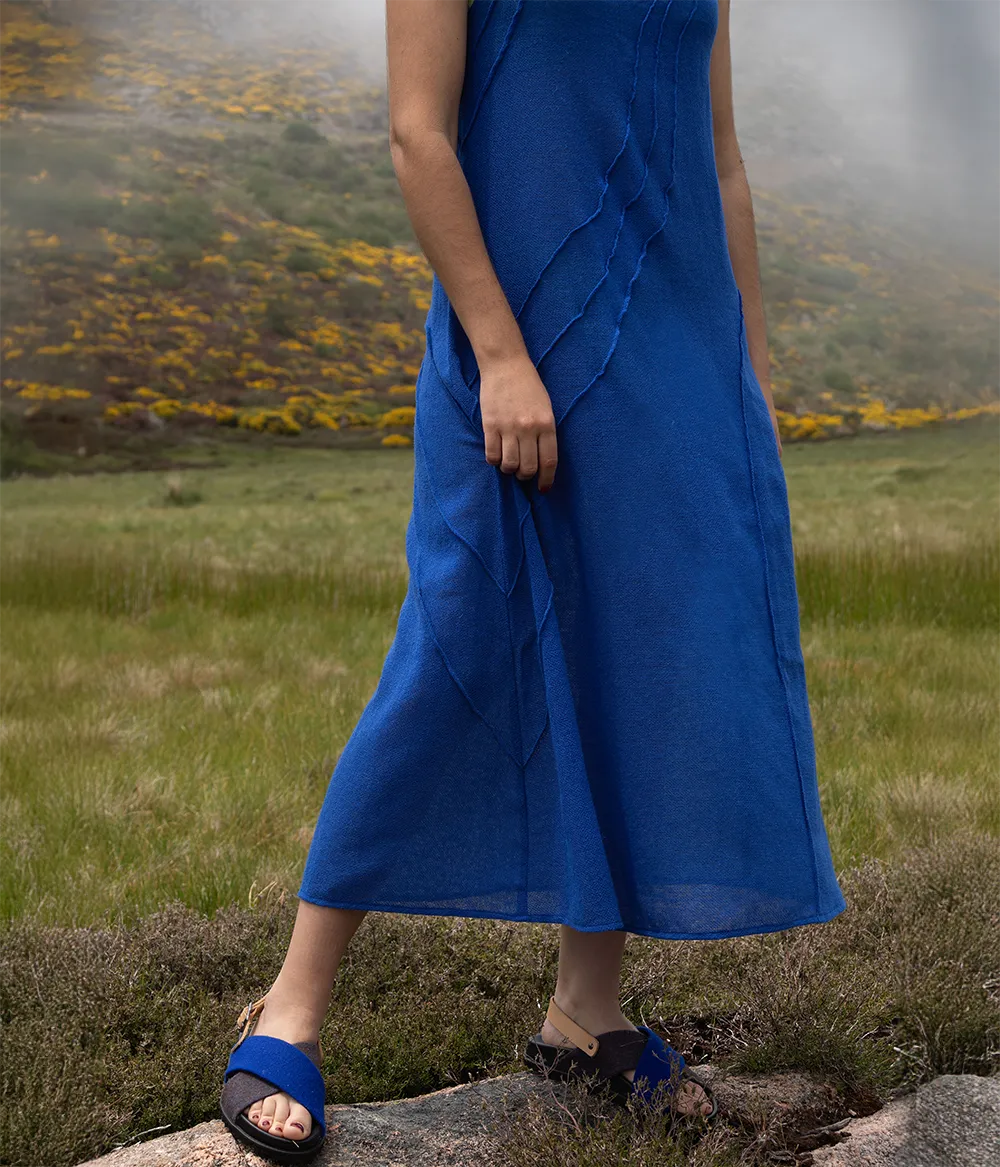 Kleid mit Rippenmuster
