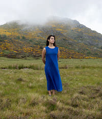 Kleid mit Rippenmuster