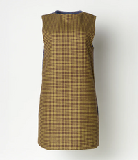 Kleid mit Hahnentrittmuster